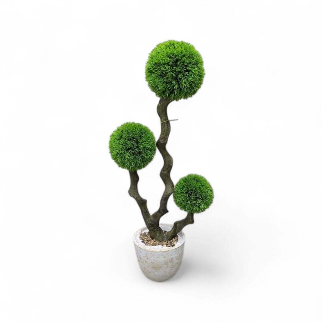 3 ball tree on fiber trunk